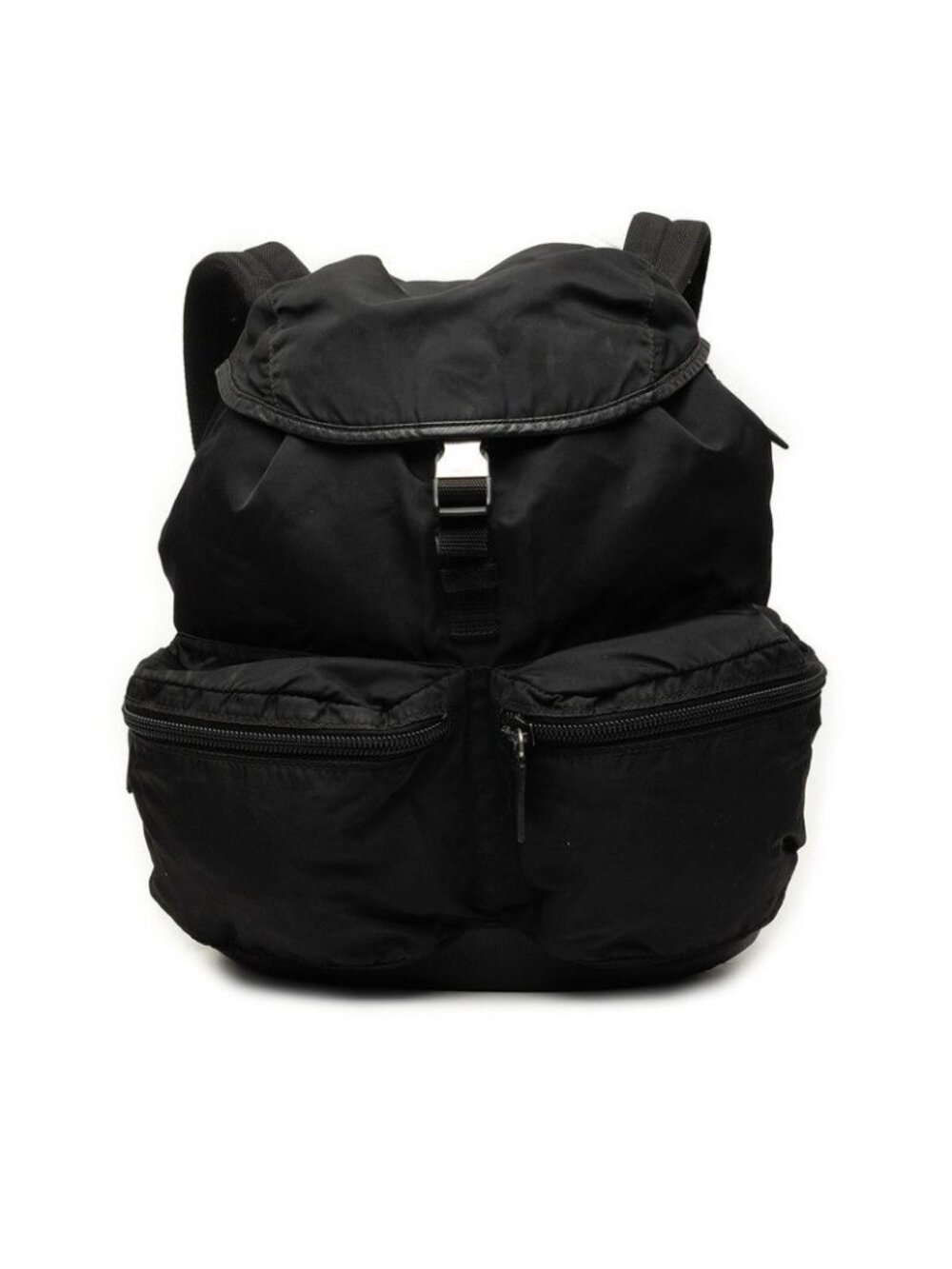 Prada Pocono Viaggio Backpack Black Nylon Leather